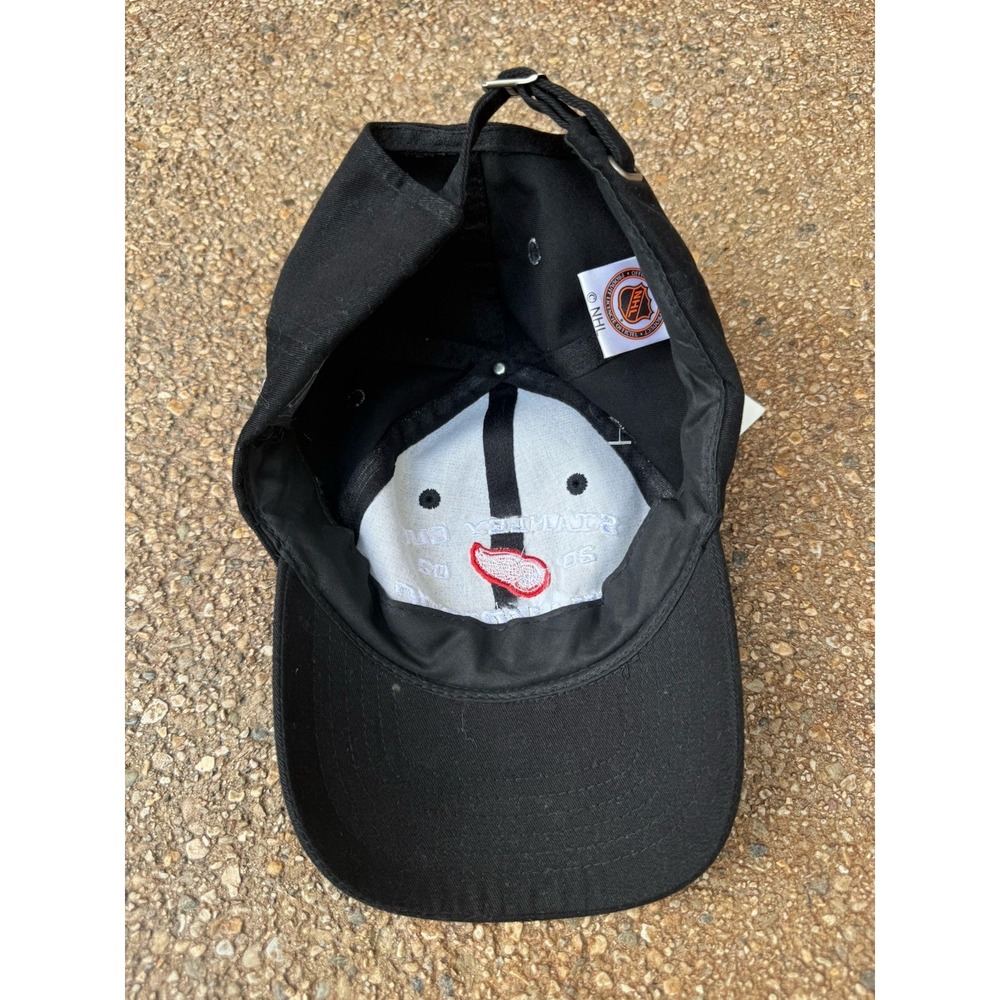 NHL Vintage 2002 Stanley Cup Champions Detroit Red Wings Hat Baseball Cap Black - Picture 7 of 7